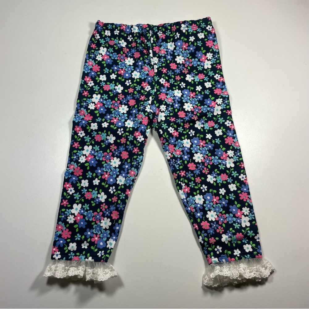 NWT Nannette 3pc Long Tee, Screen Print LS Top And Denim Vest Size 3T - Picture 9 of 9